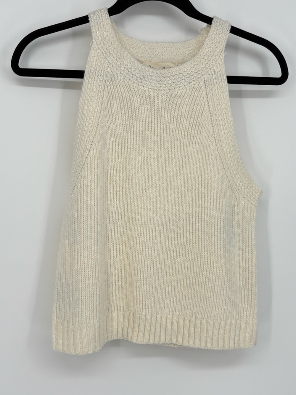 MARLED Knit Tank Sweater Cream Women’s Medium